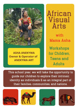 Load image into Gallery viewer, Online African Art Classes for Children 5-12 years
