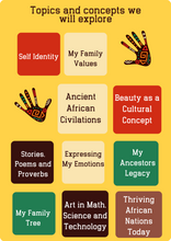 Load image into Gallery viewer, Online African Art Classes for Children 5-12 years