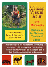 Load image into Gallery viewer, Online African Art Classes for Children 5-12 years
