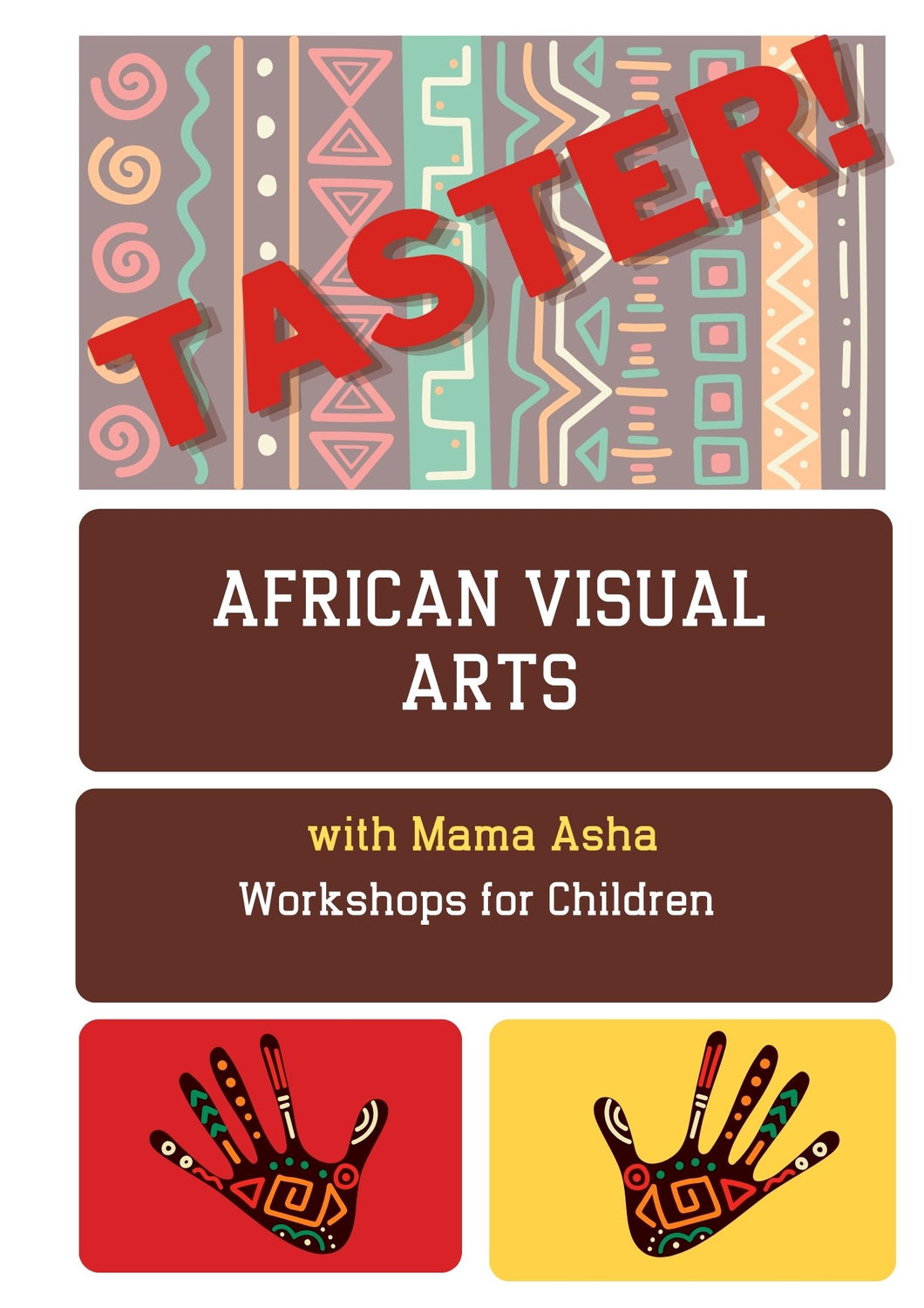 TASTER Online African Art Classes for Children 5-12 years
